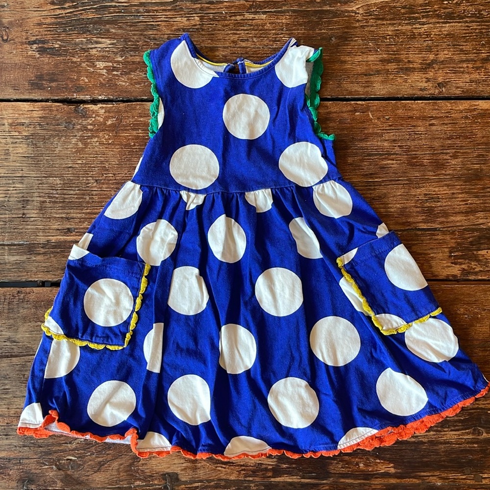 Adorable Blue Dot Mini Boden Dress